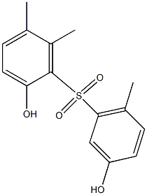 2,3'-Dihydroxy-5,6,6'-trimethyl[sulfonylbisbenzene] 结构式