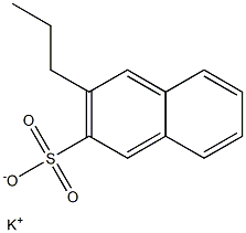 3-Propyl-2-naphthalenesulfonic acid potassium salt 结构式