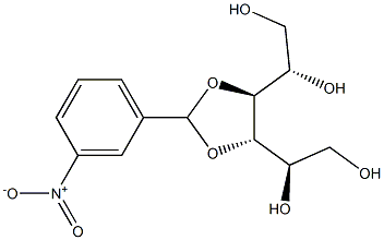 3-O,4-O-(3-Nitrobenzylidene)-L-glucitol 结构式