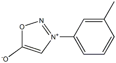 3-(3-Methylphenyl)sydnone 结构式