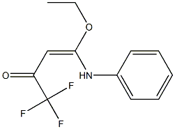 1,1,1-Trifluoro-4-(phenylamino)-4-ethoxy-3-buten-2-one 结构式