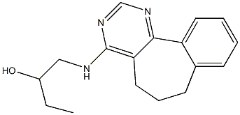 6,7-Dihydro-4-(2-hydroxybutylamino)-5H-benzo[6,7]cyclohepta[1,2-d]pyrimidine 结构式