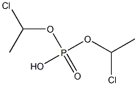 Phosphoric acid hydrogen bis(1-chloroethyl) ester 结构式