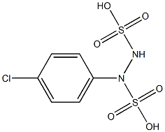 1-(p-Chlorophenyl)hydrazine-1,2-disulfonic acid 结构式