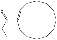 1-(Ethylsulfinyl)cyclododecene 结构式