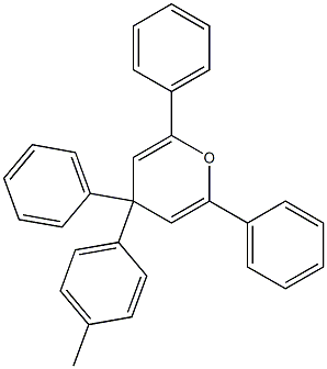 2,4,6-Triphenyl-4-(4-methylphenyl)-4H-pyran 结构式