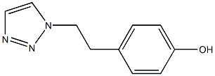 4-[2-(1H-1,2,3-Triazol-1-yl)ethyl]phenol 结构式