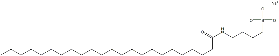 4-[(1-Oxotricosyl)amino]-1-butanesulfonic acid sodium salt 结构式