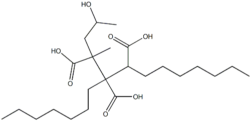 Butane-1,2,3-tricarboxylic acid 3-(2-hydroxypropyl)1,2-diheptyl ester 结构式