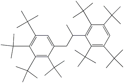 1-(2,3,4,5-Tetra-tert-butylphenyl)-2-(2,3,5,6-tetra-tert-butylphenyl)propane 结构式