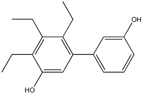 4,5,6-Triethyl-1,1'-biphenyl-3,3'-diol 结构式