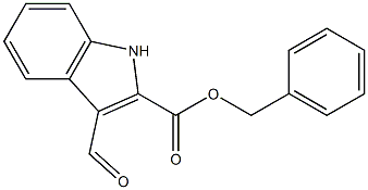 3-Formyl-1H-indole-2-carboxylic acid benzyl ester 结构式