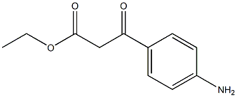 3-(4-Aminophenyl)-3-oxopropionic acid ethyl ester 结构式