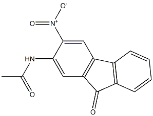 N-(3-Nitro-9-oxo-9H-fluoren-2-yl)acetamide 结构式