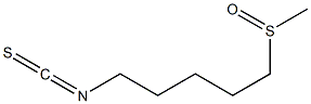 5-(Methylsulfinyl)pentyl isothiocyanate 结构式