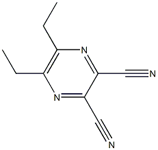 5,6-Diethylpyrazine-2,3-dicarbonitrile 结构式