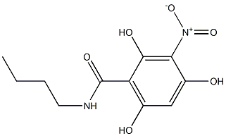 2,4,6-Trihydroxy-3-nitro-N-butylbenzamide 结构式