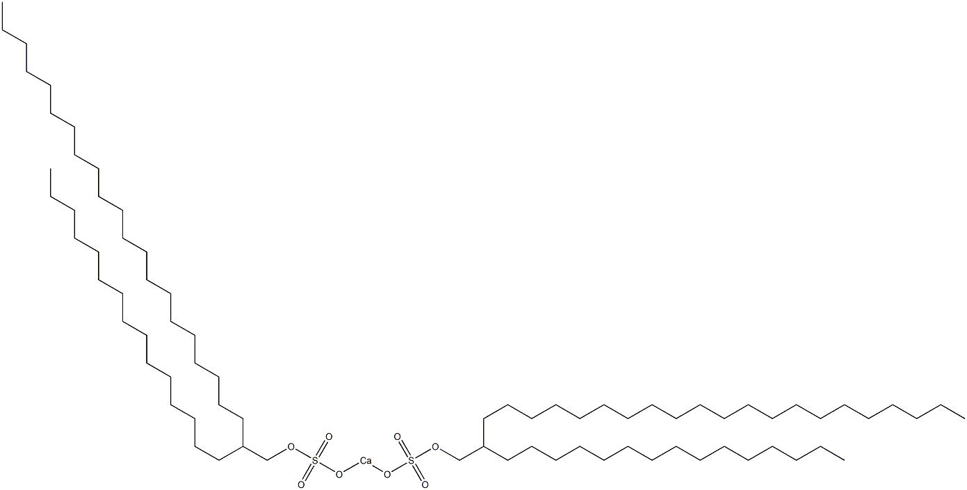 Bis(2-pentadecyltricosyloxysulfonyloxy)calcium 结构式