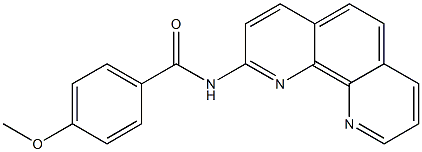 2-(4-Methoxybenzoylamino)-1,10-phenanthroline 结构式