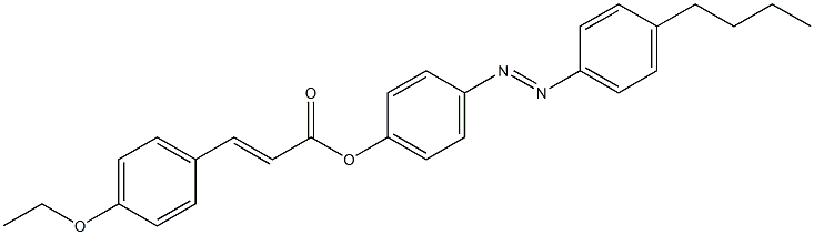 3-(4-Ethoxyphenyl)propenoic acid 4-(4-butylphenylazo)phenyl ester 结构式