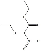 (Ethylthio)(nitro)acetic acid ethyl ester 结构式