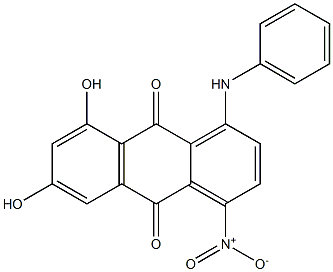 1-Anilino-6,8-dihydroxy-4-nitroanthraquinone 结构式