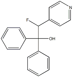 4-(1-Fluoro-2-hydroxy-2,2-diphenylethyl)pyridine 结构式