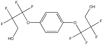 3,3'-(p-Phenylenebisoxy)bis(2,2,3,3-tetrafluoro-1-propanol) 结构式