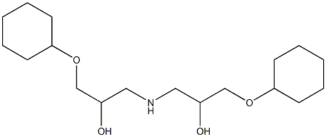 1,1'-Iminobis[3-(cyclohexyloxy)-2-propanol] 结构式