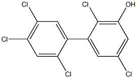 2,2',4',5,5'-Pentachlorobiphenyl-3-ol 结构式