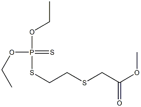 [2-[(Diethoxyphosphinothioyl)thio]ethylthio]acetic acid methyl ester 结构式