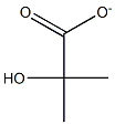 2-Hydroxy-2-methylpropionate 结构式