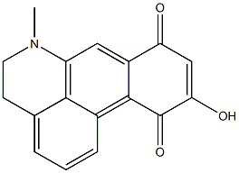 5,6-Dihydro-10-hydroxy-6-methyl-4H-dibenzo[de,g]quinoline-8,11-dione 结构式