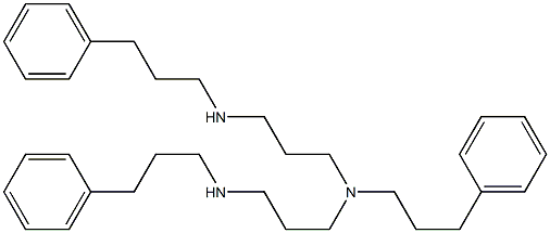 N,N'-Bis((3-phenylpropyl))-N-[3-[((3-phenylpropyl))amino]propyl]-1,3-propanediamine 结构式