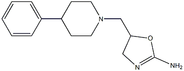 5-(4-Phenylpiperidinomethyl)-2-oxazoline-2-amine 结构式