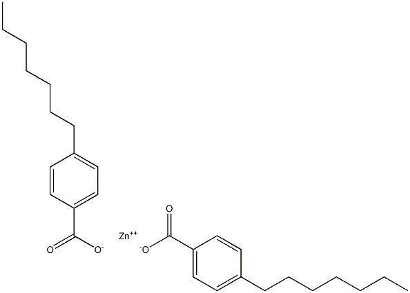 Bis(4-heptylbenzoic acid)zinc salt 结构式