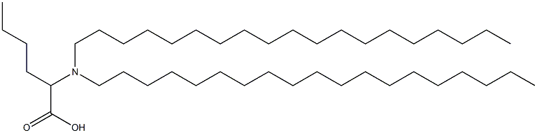 2-(Dinonadecylamino)hexanoic acid 结构式