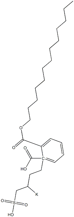 Phthalic acid 1-tridecyl 2-(3-potassiosulfobutyl) ester 结构式