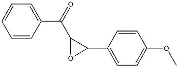 2-Benzoyl-3-(4-methoxyphenyl)oxirane 结构式