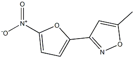 5-Methyl-3-(5-nitro-2-furyl)isoxazole 结构式