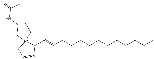 1-[2-(Acetylamino)ethyl]-1-ethyl-2-(1-tridecenyl)-3-imidazoline-1-ium 结构式