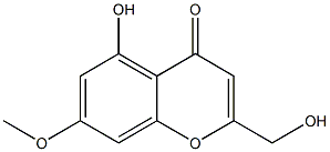 5-Hydroxy-7-methoxy-2-(hydroxymethyl)-4H-1-benzopyran-4-one 结构式