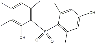 2,4'-Dihydroxy-2',3,4,6,6'-pentamethyl[sulfonylbisbenzene] 结构式