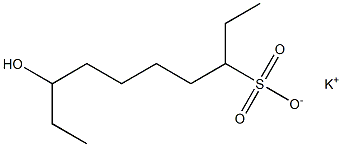 8-Hydroxydecane-3-sulfonic acid potassium salt 结构式