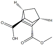 [1S,2S,3S,4R,(+)]-2-(Methoxycarbonyl)bicyclo[2.2.1]hepta-5-ene-3-carboxylic acid 结构式