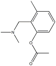 Acetic acid 2-dimethylaminomethyl-3-methylphenyl ester 结构式
