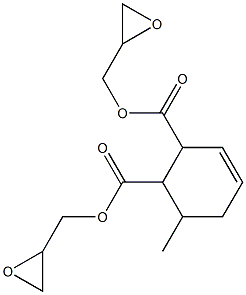 6-Methyl-3-cyclohexene-1,2-dicarboxylic acid diglycidyl ester 结构式