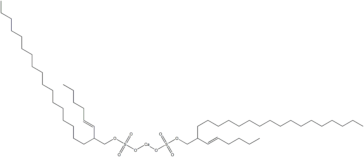 Bis[2-(1-hexenyl)nonadecyloxysulfonyloxy]calcium 结构式