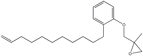 2-(10-Undecenyl)phenyl 2-methylglycidyl ether 结构式