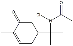 8-(Chloroacetylamino)-p-menth-6(1)-en-2-one 结构式